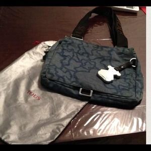 TOUS Authentic travel book bag 12x10 w/47in strap