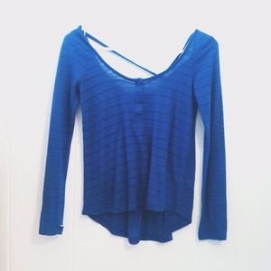 PACSUN Sheer Crossback Top💙