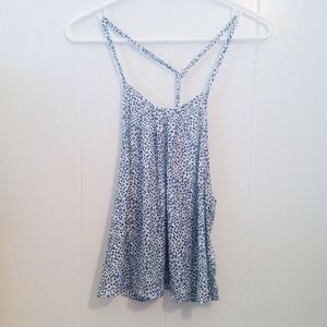 NAKED ZEBRA Y-Back Leopard Print Tank💙