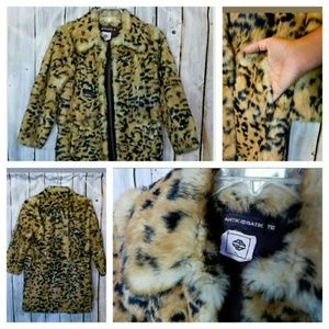 Antik Batik leapord print fur coat