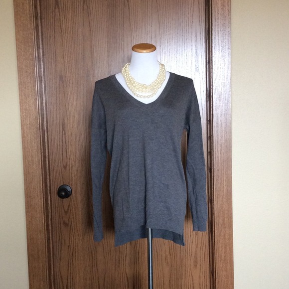 Gap Charcoal V neck Sweater
