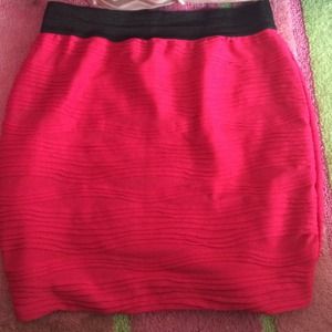 Hot pink skirt