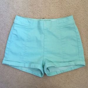 Bullhead Mint High Waisted Shorts