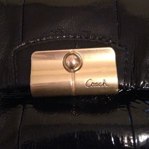 black and mint coach bag