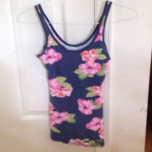 Hollister floral tank top