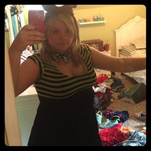 Bunny/Cat Ears and Bow tie (Black and Silver)