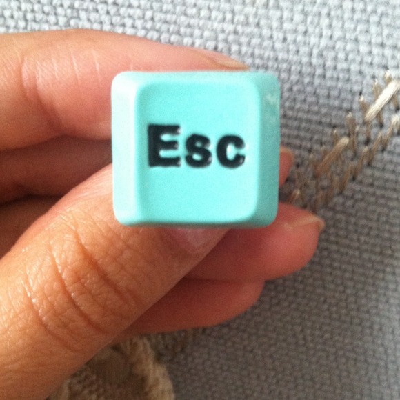 Computer key board "escape" ring - Picture 2 of 3