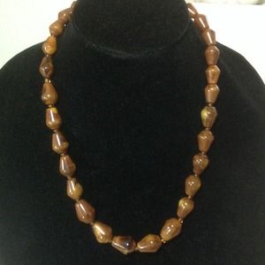 Vintage Caramel Tones Necklace