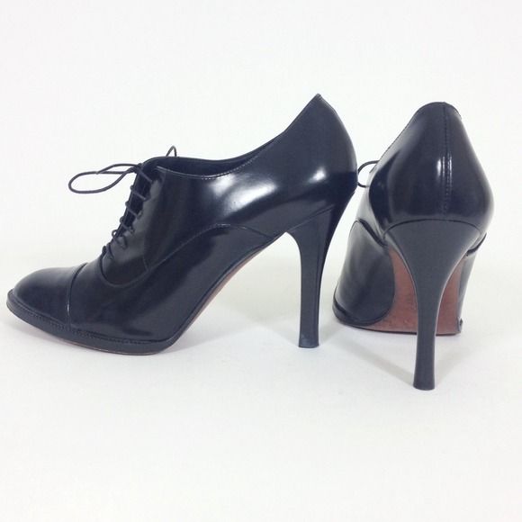 Cole Haan Collection black leather booties, size 6