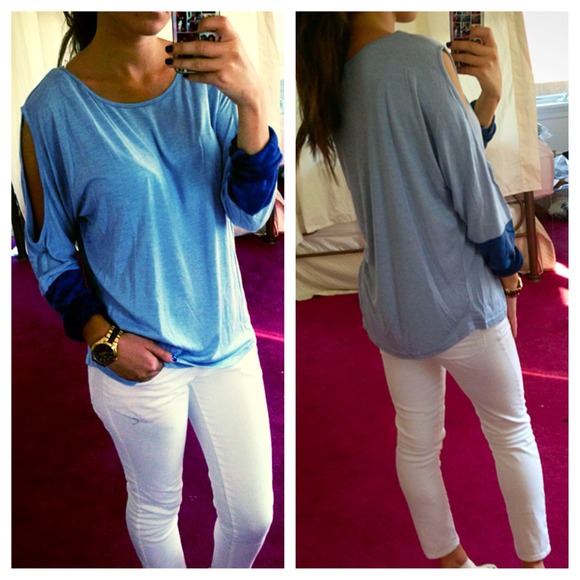 Tops - ❗LAST ONE❗ Soft Slouchy Cold Shoulder Comfy Top