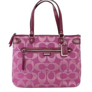 NWT Authentic Coach Pink Fushia Emma Tote