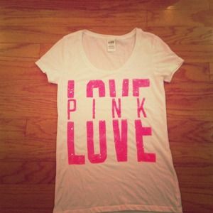 Victoria secret pink bling tee