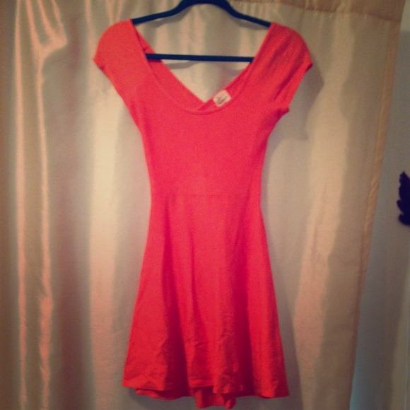 Salmon buckle dress