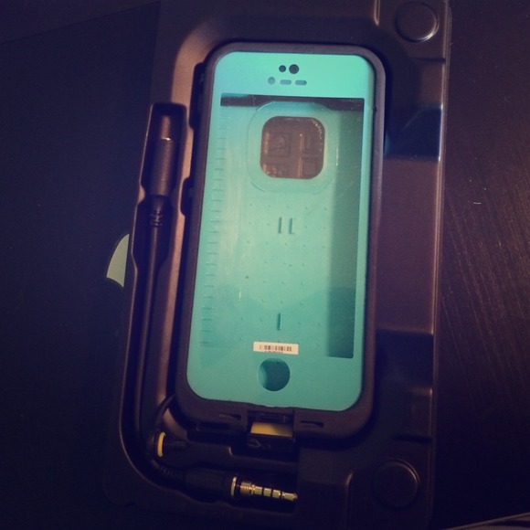 Teal and black lifeproof