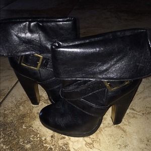 Charlotte Russe black ankle boots.