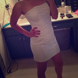 White prom dress