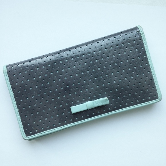 Urban Outfitters Handbags - UO Kimichi Blue & Silver Bow Wallet