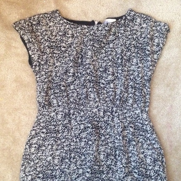 Black and cream dress