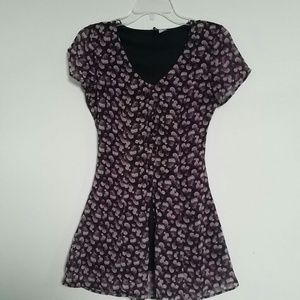 Floral button down dress