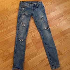 Distressed American Eagle jeans