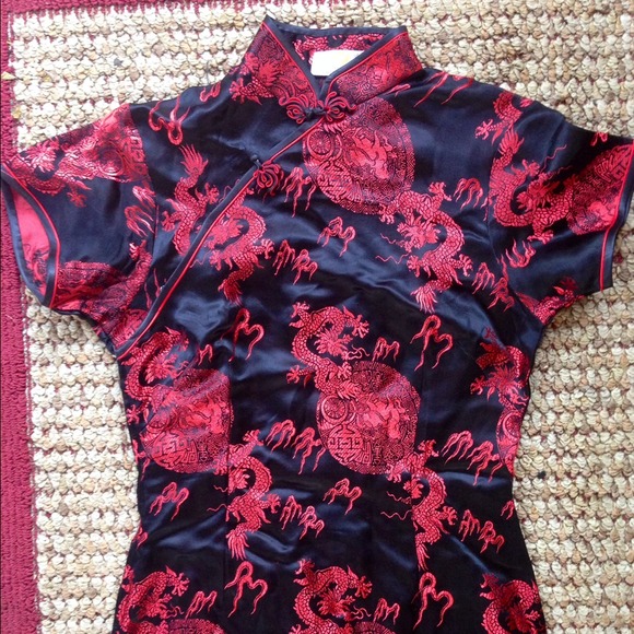 Chinese Print Dress