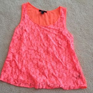 Bright salmon tank top