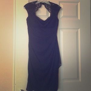 Brand New David's Bridal Dress In Navy Blue