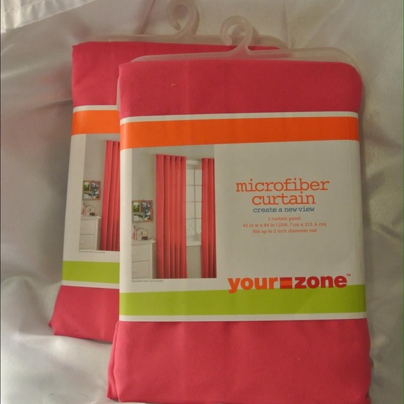 Two Pink Curtains