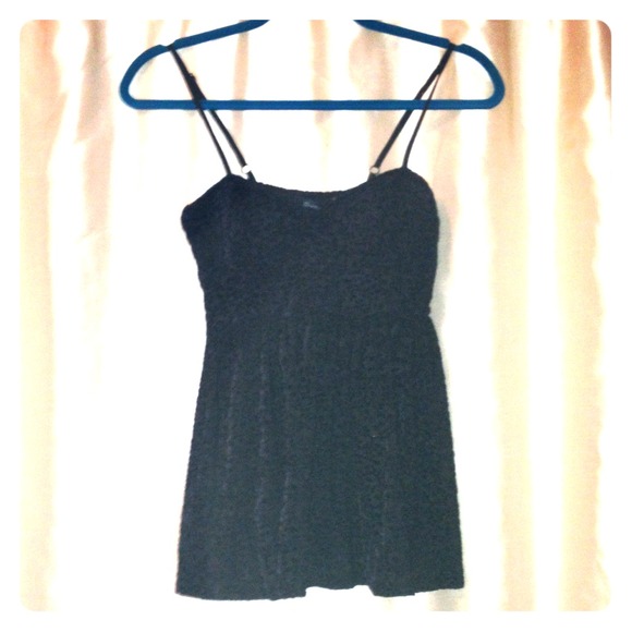 Black velvet top