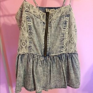 libby story denim peplum