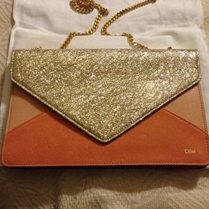 New low price!! Chloe star dust clutch