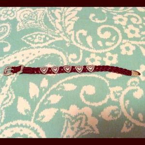 Brighton Leather Heart Bracelet