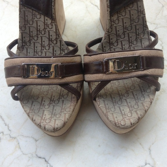 Christian Dior Wedges 38.5 - Picture 3 of 4