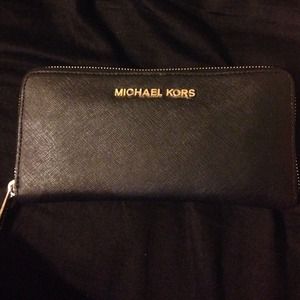 Authentic Michael Kors zip around wallet