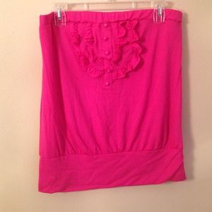 New hot pink halter top