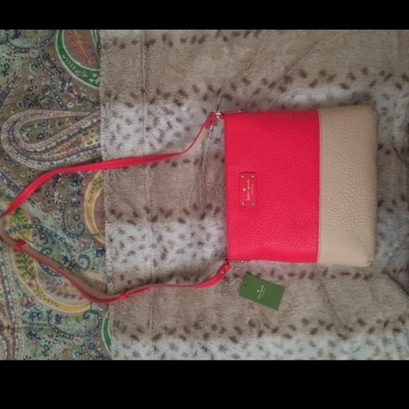 Pink/coral Kate Spade Crossbody or Shoulder Bag