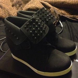 Charlotte Russe spiked heel sneaker