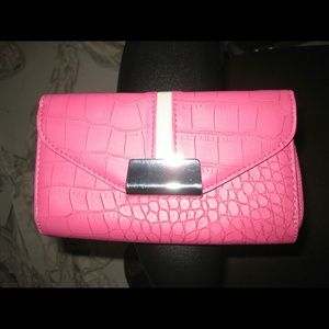 Women wallet manmade durable material. Pink