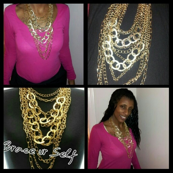 Gold link chain