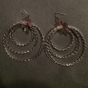 Silver hoops