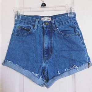 High Waisted Denim Shorts