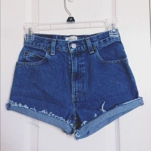 High Waisted Denim Shorts