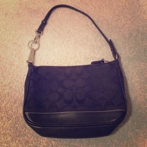 Black authentic coach purse