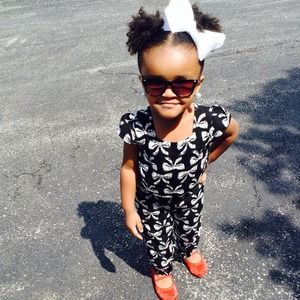 Crazy8 bow tie romper 4T