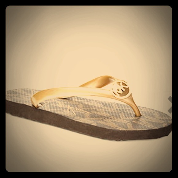 Michael Kors Shoes - 50% OFF Authentic Michael Kors Flip Flops, NWT