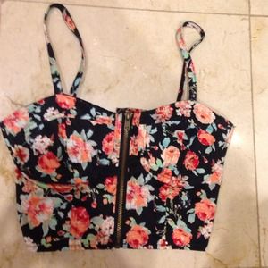 Floral crop top