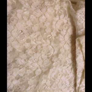 VS lace turtle neck xs, ivory