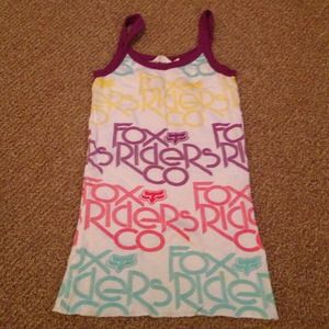 Multicolor Fox tank top