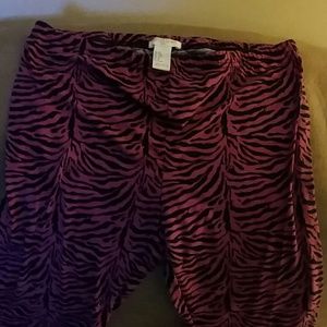 Hot pink and black leggings