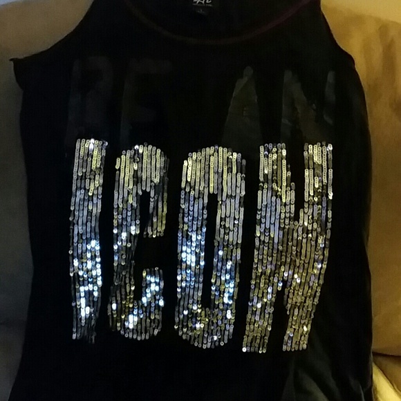 Black tank top
